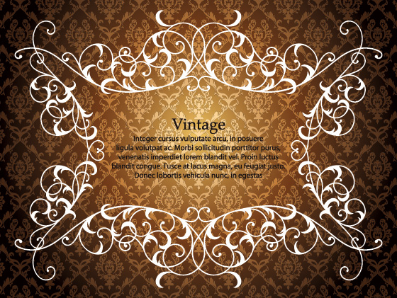 free vector European gorgeous lace pattern vector